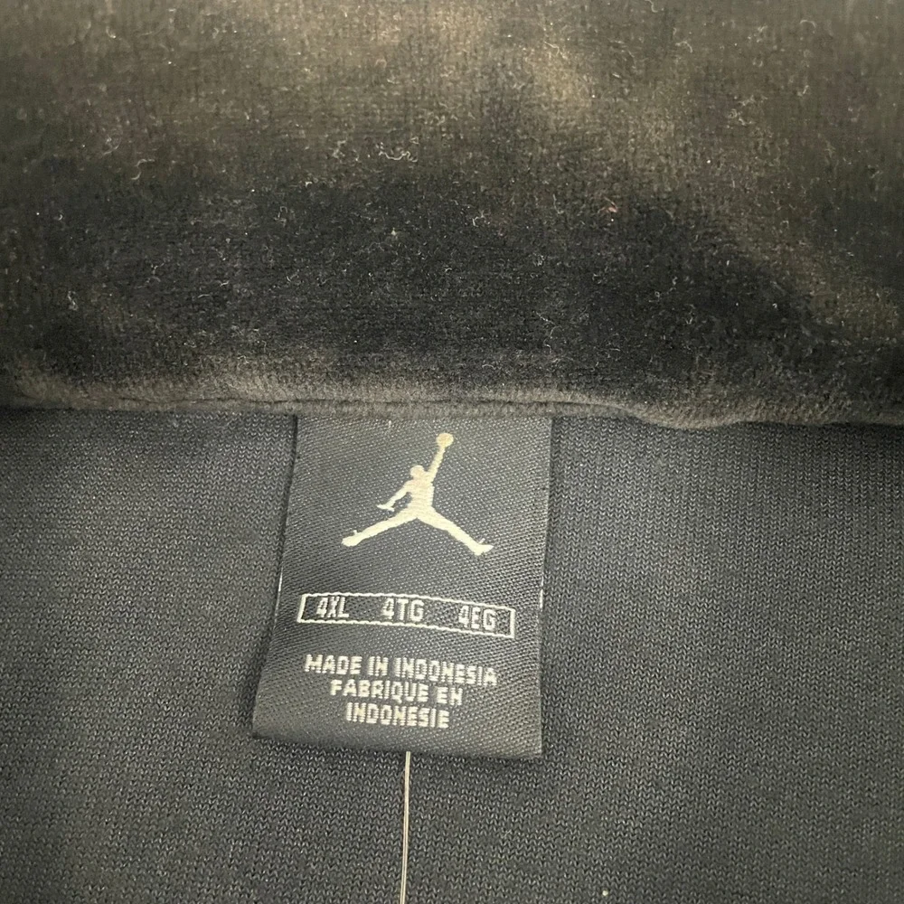 VTG Jordan Cincinnati Bearcats Warmup Jacket 4XL Velour Jumpman Black Red RARE